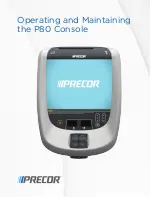 Preview for 1 page of Precor P80 Console Operating And Maintaining