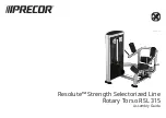 Precor Resolute RSL 315 Assembly Manual предпросмотр