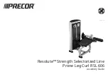 Precor Resolute RSL 606 Assembly Manual preview