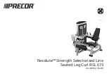 Precor Resolute RSL 619 Assembly Manual preview