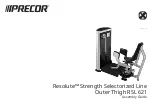 Preview for 1 page of Precor Resolute RSL 621 Assembly Manual