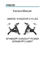 Precor SBK800-16 SPINNER Service Manual preview