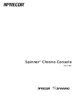 Precor Spinner Chrono User Manual preview