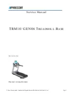 Precor TRM10/GEN06 Service Manual preview