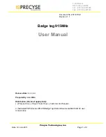 Precyse Technologies E3-HuTag-AGPS User Manual предпросмотр