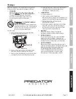 Preview for 17 page of Predator Engines 60349 Owner'S Manual