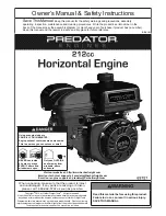 Предварительный просмотр 1 страницы Predator Engines 61563 Owner'S Manual & Safety Instructions