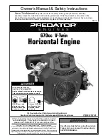 Predator Engines 61614 Owner'S Manual & Safety Instructions предпросмотр