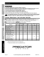 Preview for 20 page of Predator Engines 61614 Owner'S Manual & Safety Instructions