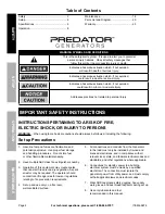 Preview for 2 page of Predator Engines 69674 Owner'S Manual & Safety Instructions