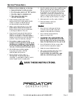 Preview for 5 page of Predator Engines 69674 Owner'S Manual & Safety Instructions