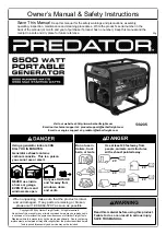 Предварительный просмотр 1 страницы Predator 59205 Owner'S Manual & Safety Instructions