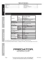 Предварительный просмотр 2 страницы Predator 61169 Owner'S Manual