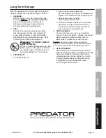 Предварительный просмотр 17 страницы Predator 62323 Owner'S Manual & Safety Instructions