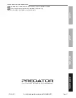 Предварительный просмотр 21 страницы Predator 62323 Owner'S Manual & Safety Instructions