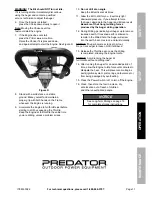 Preview for 11 page of Predator 63022 Owner'S Manual & Safety Instructions