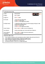 Preview for 34 page of PREDIA PHAS-FlexMobile Installation & User Manual