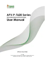 Preview for 1 page of Preen AFV-P-T620 Series User Manual