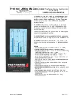 Preferred JC-23D2 Installation & Operation Instructions preview