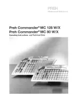 Preview for 1 page of Preh Commander MC128WX Operating Instructions Manual