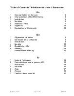 Preview for 2 page of PrehKeyTec MCI Family Operating And Technical Manual