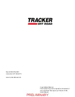 Предварительный просмотр 176 страницы Preliminary TRACKER OFF ROAD LX6 Repair And Service Manual