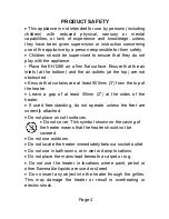 Preview for 4 page of Prem-I-Air EH1266 Instruction Manual