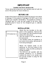 Preview for 2 page of Prem-I-Air EH1419 Instructions Manual