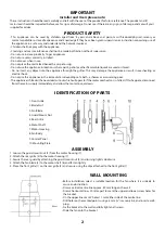 Preview for 2 page of Prem-I-Air EH1621 User Manual