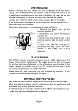 Предварительный просмотр 7 страницы Prem-I-Air Elite EH1331 Instructions Manual