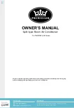 Preview for 1 page of Prem-I-Air PMSF09 Series Owner'S Manual