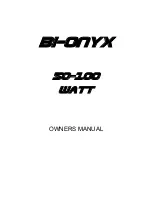 Premier Builders Guild Two-Rock Bi-ONYX Owner'S Manual preview