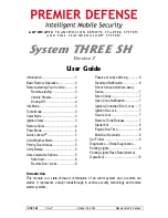 Premier Defense System THREE SH User Manual preview