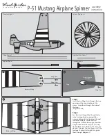 Premier designs Wind Garden P-51 Mustang Airplane Spinner Assembly Instructions preview