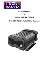 Premier Hazard DVR X3-H0402 MDVR SERIES User Manual preview