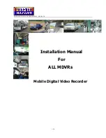 Preview for 1 page of Premier Hazard MDVR Series Installation Manual