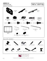 Preview for 2 page of Premier Mounts AM500-U Installation Manual