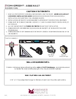 Предварительный просмотр 2 страницы Premier Mounts Convergent A-A27 Series Installation Manual