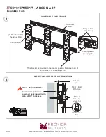 Предварительный просмотр 6 страницы Premier Mounts Convergent A-A27 Series Installation Manual