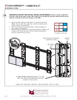 Предварительный просмотр 14 страницы Premier Mounts Convergent A-A27 Series Installation Manual