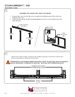 Preview for 8 page of Premier Mounts CONVERGENT TVF Series Installation Manual