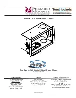 Premier Mounts GB-INWAVP Installation Instructions Manual preview