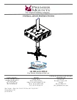 Preview for 1 page of Premier Mounts GB-PIPE1 Installation Instructions Manual