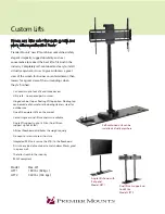 Premier Mounts LIFT1 Specifications предпросмотр