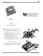 Предварительный просмотр 2 страницы Premier Mounts Low-Profile Dedicated Projector Mount PDS-022 Installation Instructions