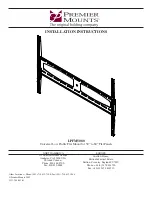 Premier Mounts LPFM5080 Installation Instructions Manual preview