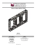 Premier Mounts MVW46 Installation Instructions Manual preview