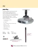 Premier Mounts PBC- UMW Specification Sheet preview