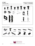 Preview for 2 page of Premier Mounts PTDM1 Installation Manual