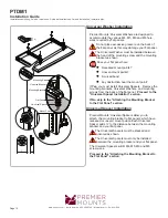 Preview for 12 page of Premier Mounts PTDM1 Installation Manual